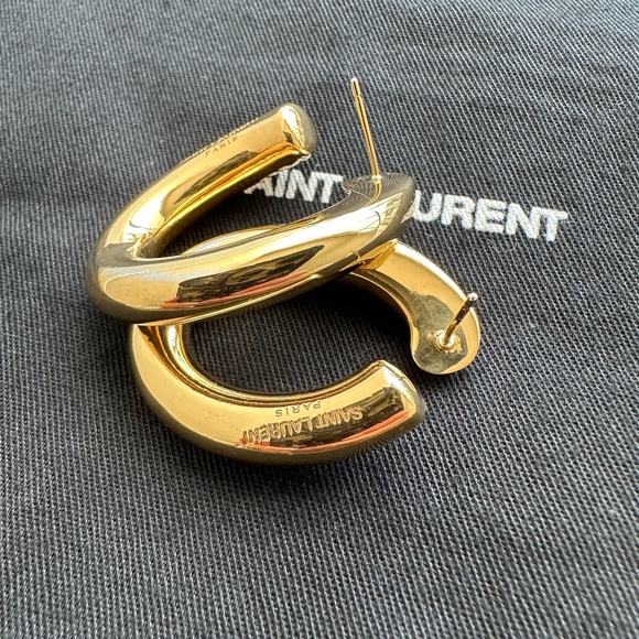 Saint Laurent Gold Earrings - Picture 3 of 6